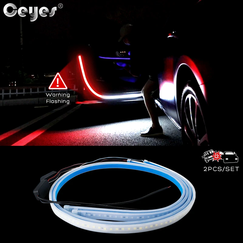 Ceyes 2pcs 12V Car Opening Door Warning 