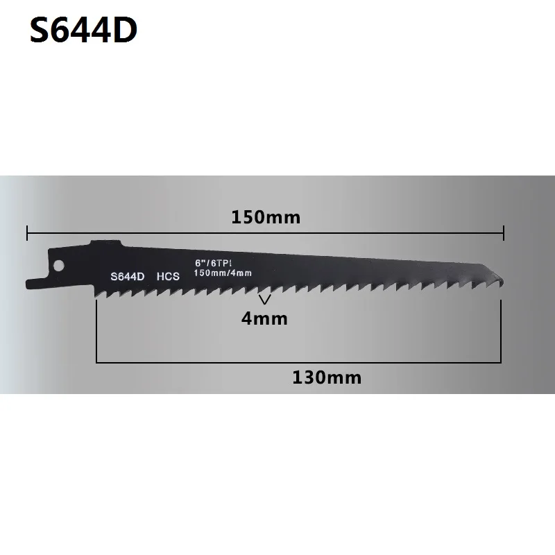 XCAN 1 шт. 150x1,2 мм Высокоуглеродистая сталь лезвие для сабельной пилы для резки для дерева, пластика, ПВХ доска S644D
