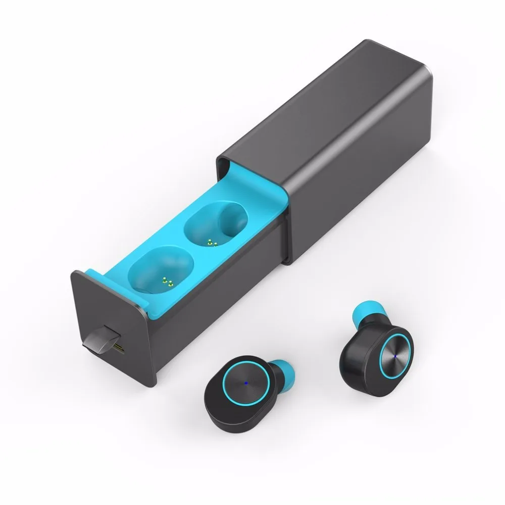 QP-W10 Bluetooth V4.2 Близнецы настоящие беспроводные наушники-вкладыши с одним ключом управления наушники с магнитным зарядным устройством