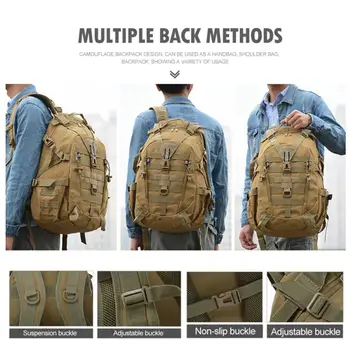 

Backpack Military Backpack BL075 25L Durable Picnic Drawstring Outdoors Cycling Bag Camping Bag Mountaineering Backpack