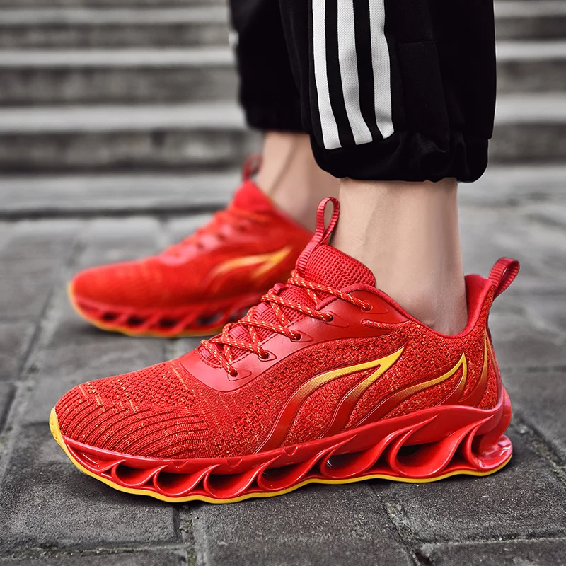2020 новые мужские кроссовки повседневные Модные с лезвием Zapatos De Hombre сетчатые