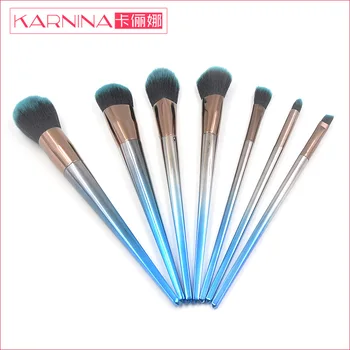 

1K Minimum 10 Blue And Silver Makeup Brush Set Cone Diamond Can Private Label Custom Logo If meet Minimum Wholesale Cosmetics