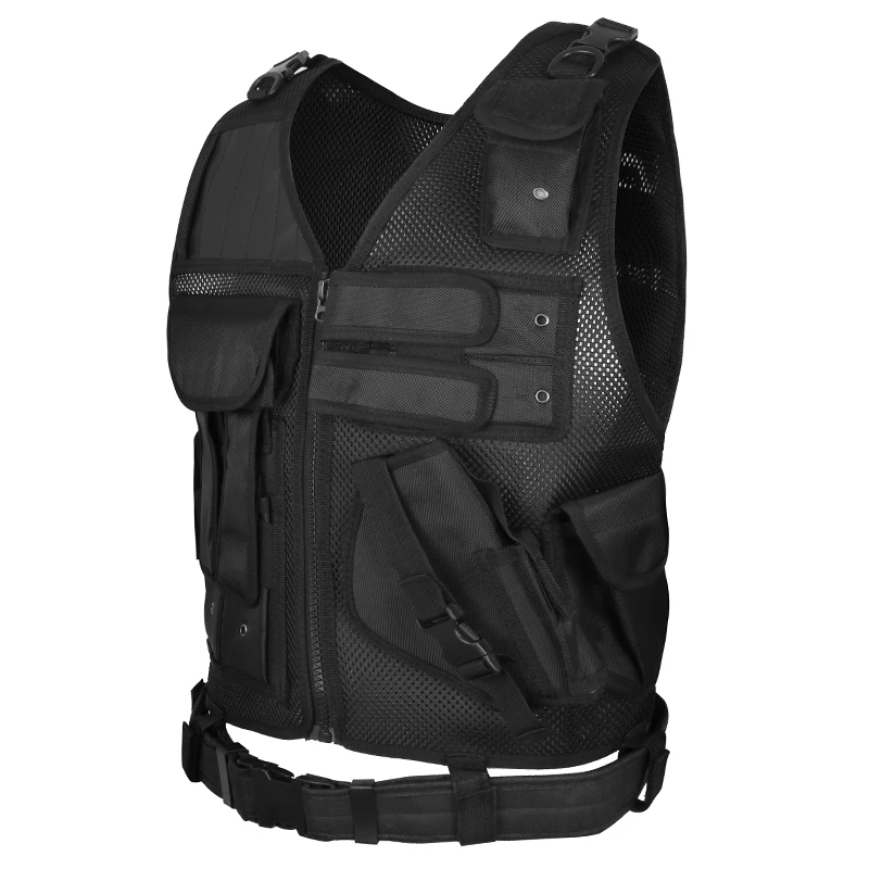 Mesh breathable tactical vest outdoor multi-functional summer stab proof suit field combat security |