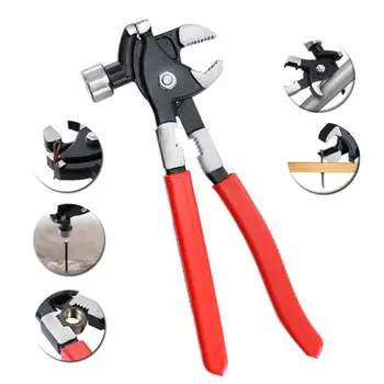

Adjustable Wrench Woodworking Multifunctional Non-slip Hammer Universal Hammer Pliers Wrench Nail Puncher Repair Hand Tool