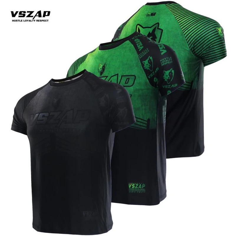 Vszap ボクシングトレーニングtシャツ Mmaキックボクシングtシャツ ムエタイのトレーニングウェア 通気性のあるジムショーツ ランニングショーツ ボクシングユニフォーム Aliexpress