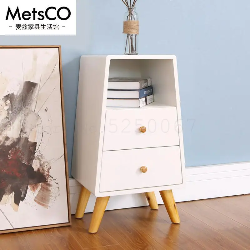 Children's Bedside Cabinet White Side Cabinet Small Bucket Cabinet Bedside Small Cabinet Storage Cabinet Creative Bedside Cabine - Цвет: Model 1
