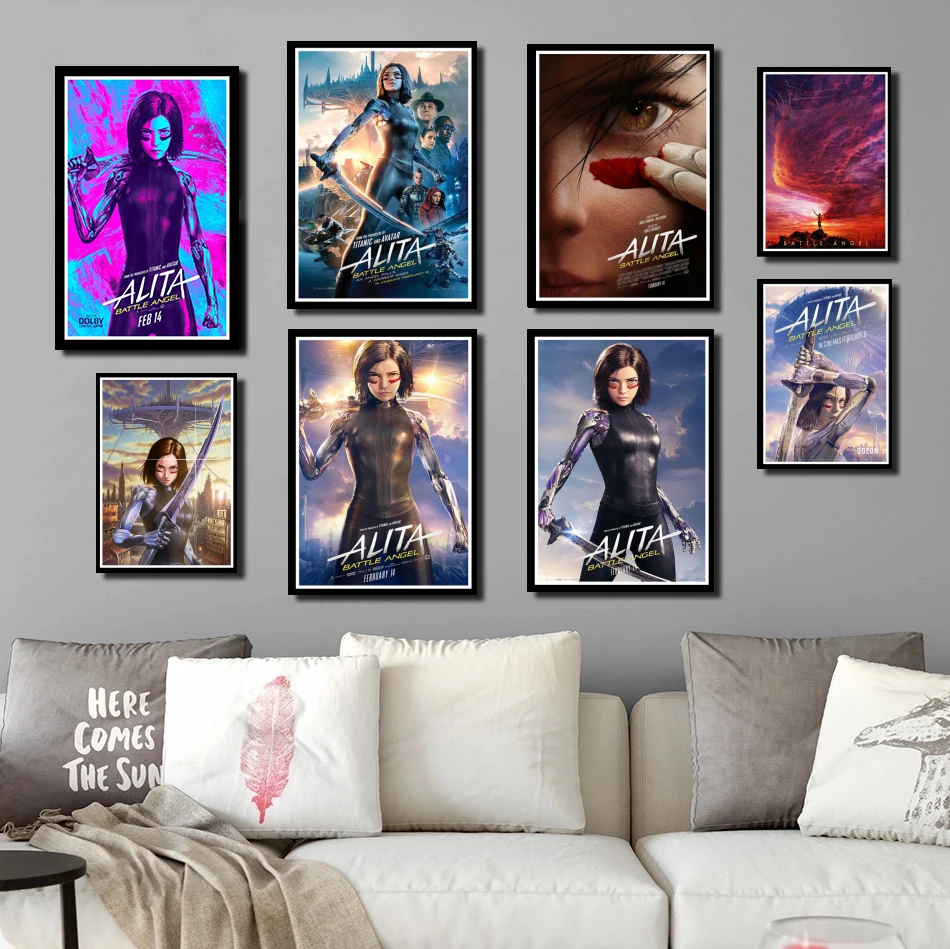 Совершенный JL 2019 Горячая новинка кино Alita Battle постер с ангелом домашний декор