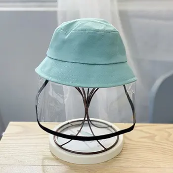 

Children's Hat With Face Mask Spring Thin Fisherman Hat Cotton Baby Hat Boys And Girls Protective Basin Hat