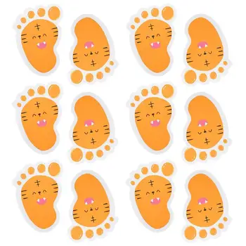 

12Pairs Stickers Self-Adhesive Animal High Quality Kid Floor Stickers Floor Decals Footprint Stickers for Nursery Preschool Room