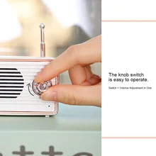 Ретро беспроводной связи радио динамик форма винтажный Мини Симпатичный динамик JLRJ88