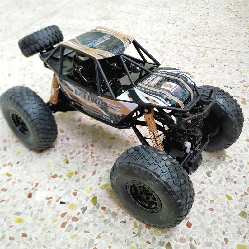 RC автомобиль Рок Гусеничный 1:14 2,4 ГГц 4WD внедорожный альпинистский водонепроницаемый пульт дистанционного управления автомобиль электронная детская Радиоуправляемая машинка