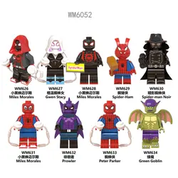 Marvel Человек-паук далеко от дома фильм Хэм Гвен Человек-паук Мстители Строительные блоки Детские Подарочные игрушки WM6052