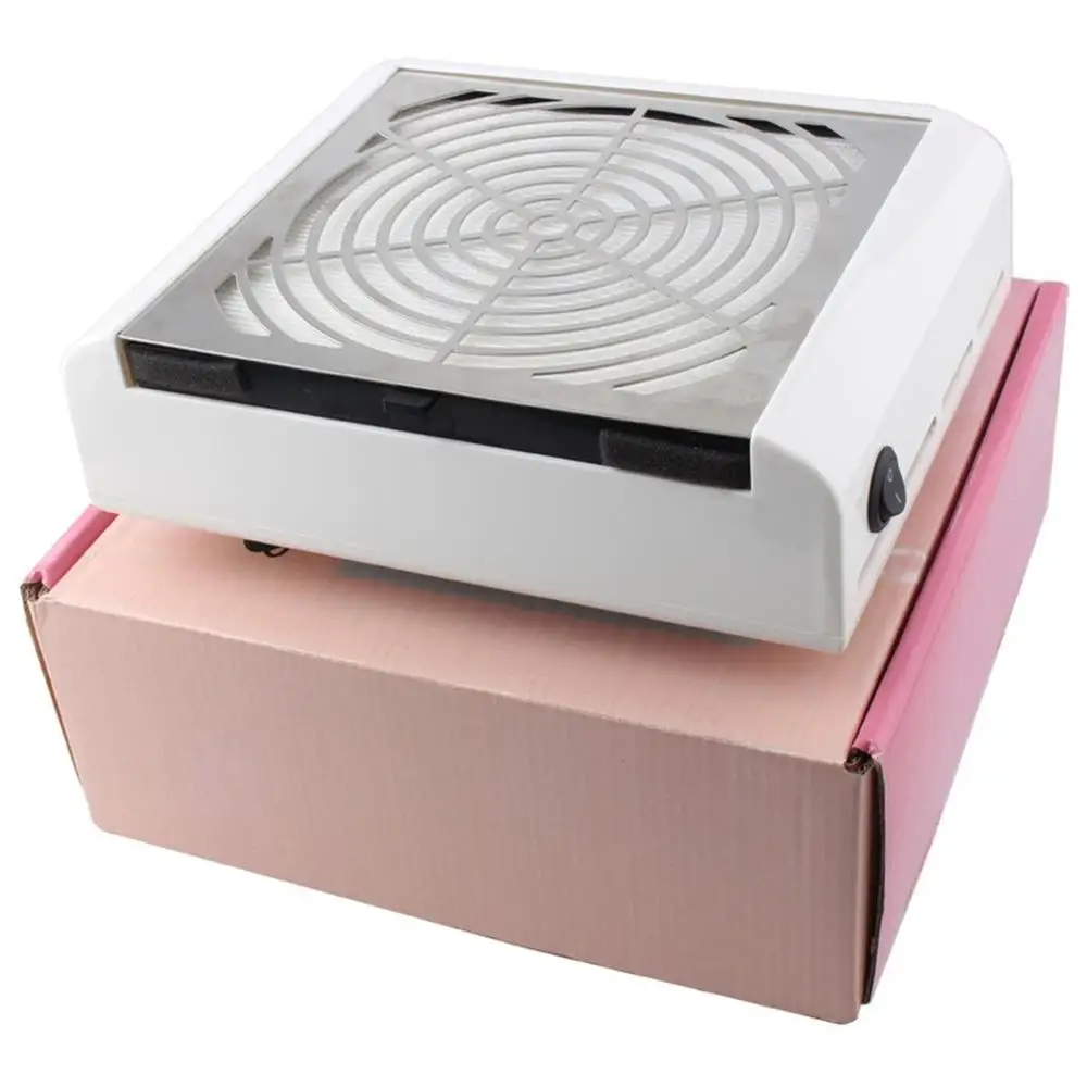 

NEW Mini Nail Vacuum Cleaner Round Face With 40W High Power Filter Pull-Out Desktop Nail Cleaner Nail Dust Collector TYPE EU US