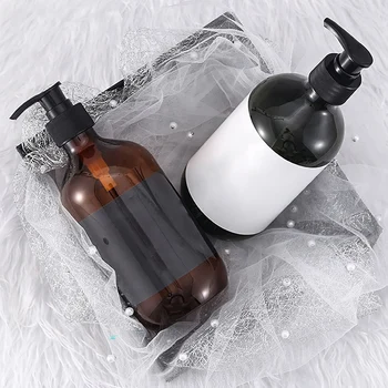 

300/500ml Refillable Bottle Large Capacity Shampoo Shower Gel Bottle Thickening Press Bottle Conditioner Empty Bottle