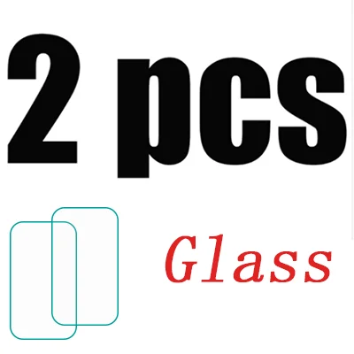 9H закаленное стекло для UMIDIGI power 3 power 3 Full GULE Cover 9H защитная Пленка чехол для экрана для UMIDIGI F2 6,53" - Цвет: 2PCS Black Glass