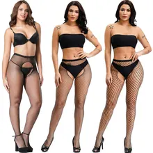 Женские сексуальные колготки в сеточку модные Клубные Вечерние черные нейлоновые чулки с отверстиями маленькие/Средние/большой сетка колготки женские Чулочные изделия