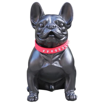 

Simple Modern French Bulldog Art Sculpture Simulation Animals Dog Statues Resin Art&Craft Home Decoration Accessories 45cm R2474