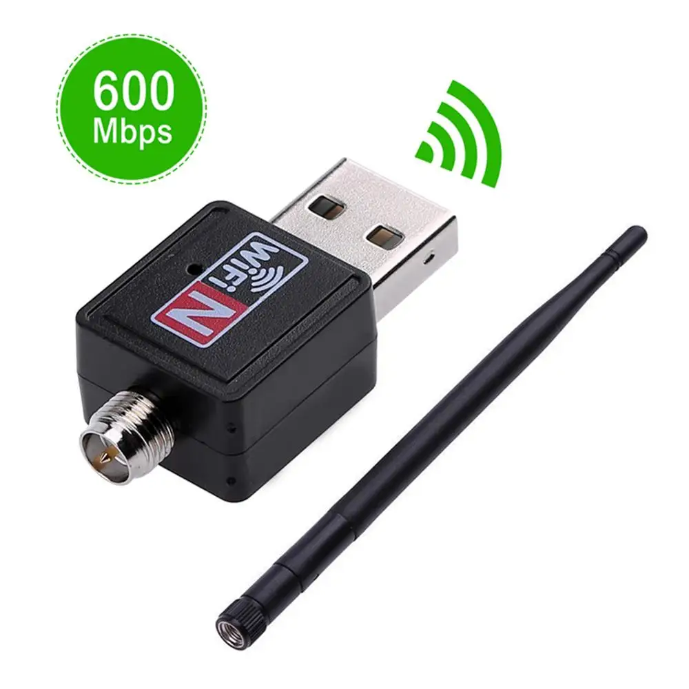Adaptador Wireless USB Wi-Fi c/ Antena 600Mbps