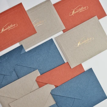 

10pcs High-End Thick Art Paper Envelope Business Wedding Favor Supplies Business Invitation Envelopes /Gift Envelope