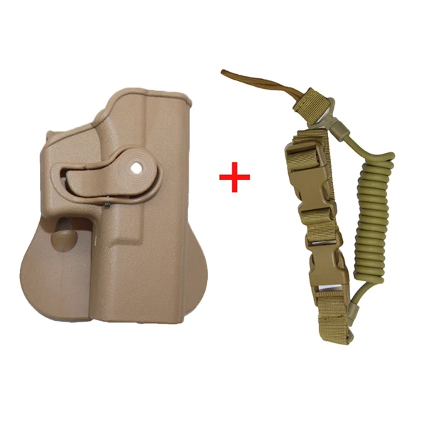 Tan Set 2 Тактический IMI пистолет кобура для Glock 17 19 23 правая рука страйкбол Пейнтбол ремень весло кобура для пистолета принадлежности для охоты - Цвет: Tan Set 2