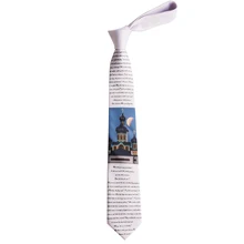 Мужской модный дизайн картина маслом Сказочный принт галстук синий белый английские буквы tide art галстук