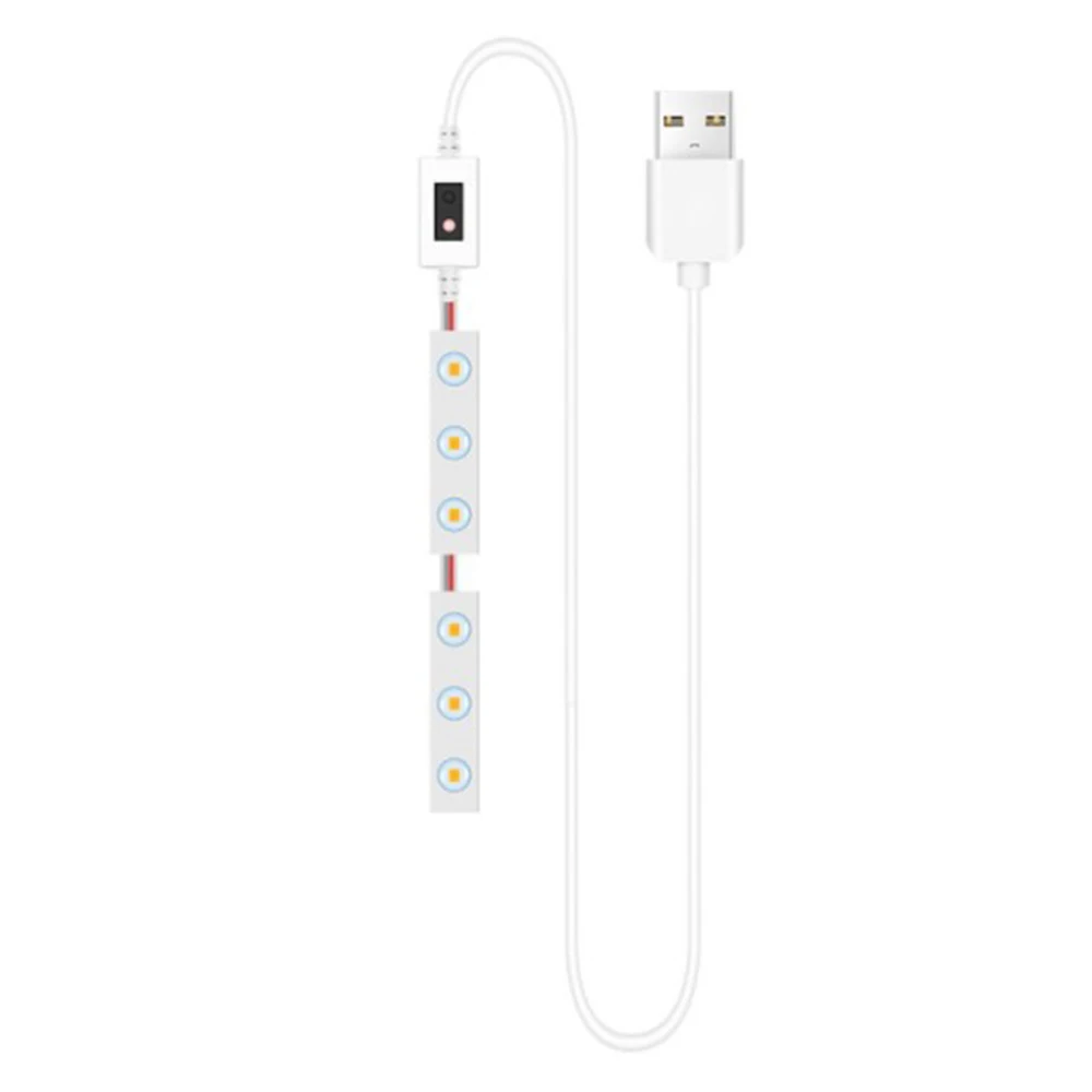 5V USB LED Fill Light Vanity Dimmable Mirror Lamp Touch Switch/Sensor Switch 4000K Dimmable Mirror Lamp for Makeup Table Bedroom