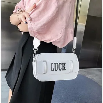 

2019 new fashion personality mini shoulder wide shoulder bag
