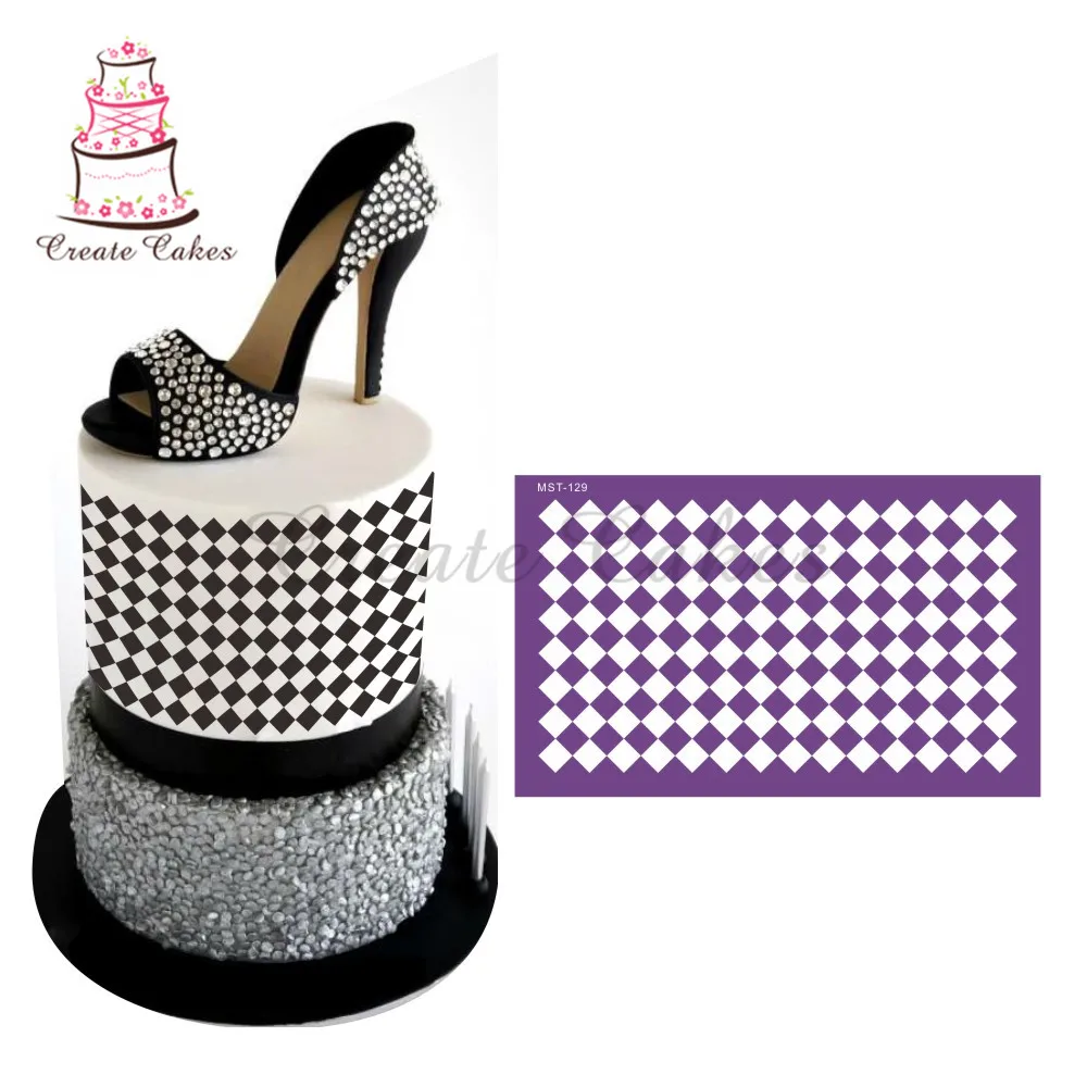 

New Lattice Design Cake Stencil Mesh Stencils For Wedding Cake Border Stencils Fondant Mould Cake Decorating Tool Cake Mold