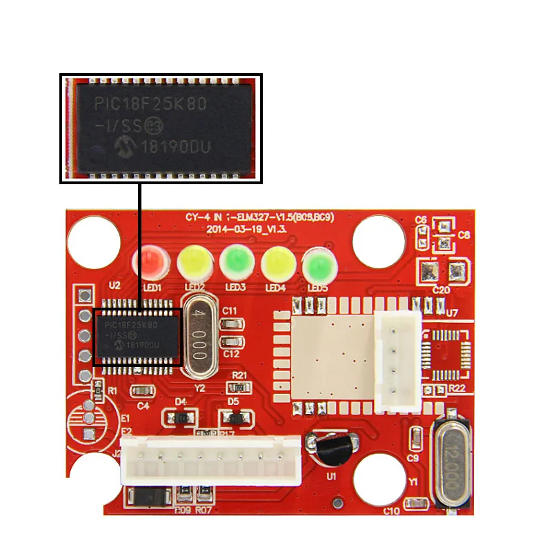 Высококачественный XTYDIAG ELM327 USB V1.5 модифицированный elmконфигуратор PIC18F25K80 + чип CH34