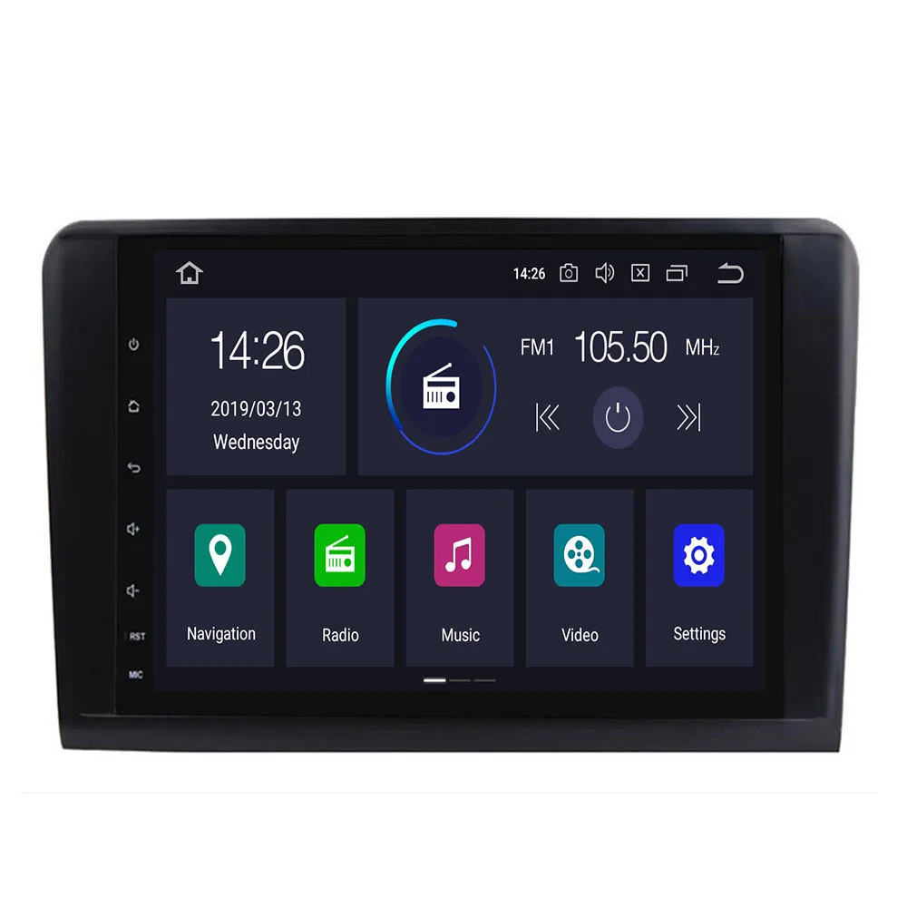 Discount 2 Din Android 9.0 4+64G Car DVD Player For Mercedes Benz ML W164 W300 ML350 ML450 ML500 GL X164 G320 GL350 GL450 GL500 1