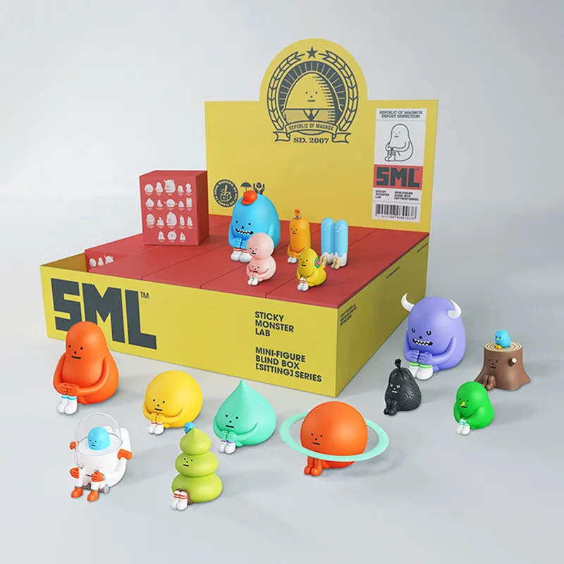 

Genuine Sticky Monster Lab Sticky Monster Institute Doll SML Blind Box Sit Tide Play Garage Kit