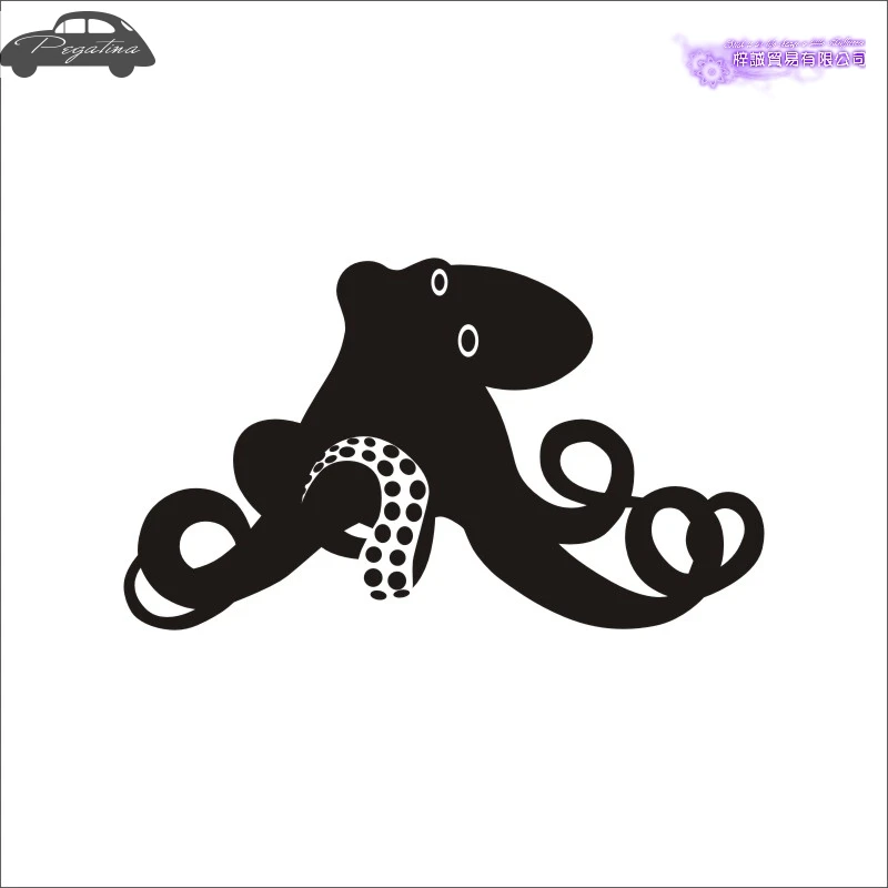 Pegatina Octopus Fish Squid Car Decal Sleeve-fish Posters Boat Decals Decor Mural Wall Sticker Angling Hooks Shop Vinyl