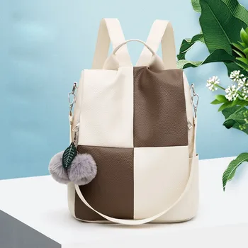 

25# Fashion Women Backpacks Women's Leather Backpacks Female school backpack women Shoulder bags for teenage girls Travel Back