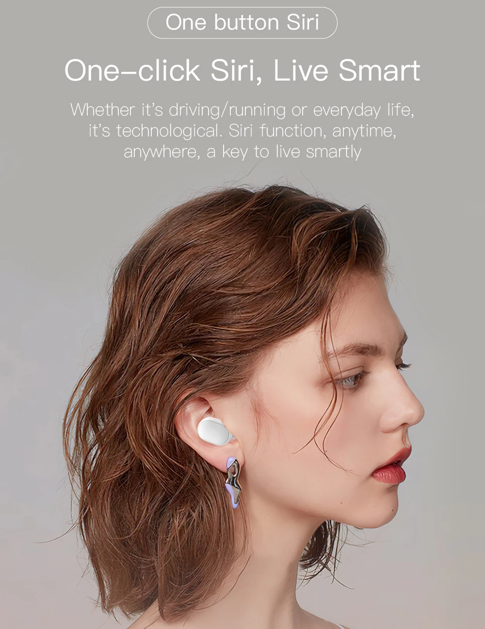 Fone de Ouvido Fone de Ouvido sem Fio Fones de Ouvido de Alta Esportes à Prova Água com Microfone Bluetooth Inteligente Display Digital Tws sem Fio Mini Fidelidade Estéreo In-ear Dwaterproof E6s - Image 5