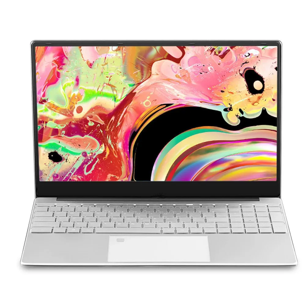 Función de huella dactilar 15,6 pulgadas Windows 10 Pro 1920*1080 ordenador portátil Intel Celeron J4105 12GB de RAM de 2TB/256GB/512GB/1TB HDMI portátil