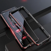 Для ASUS ROG 2 Чехол ROG2 Алюминиевый металлический бампер чехол для ASUS ROG 2 двухцветная защитная рамка чехол для ASUS ROG Phone II чехол