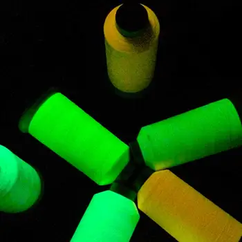 

5pcs Nylon Embroidery Sewing Thread 1000 Yards Spool Luminous Glow In The Dark Sewing Machine Sewing Handmade Accessories
