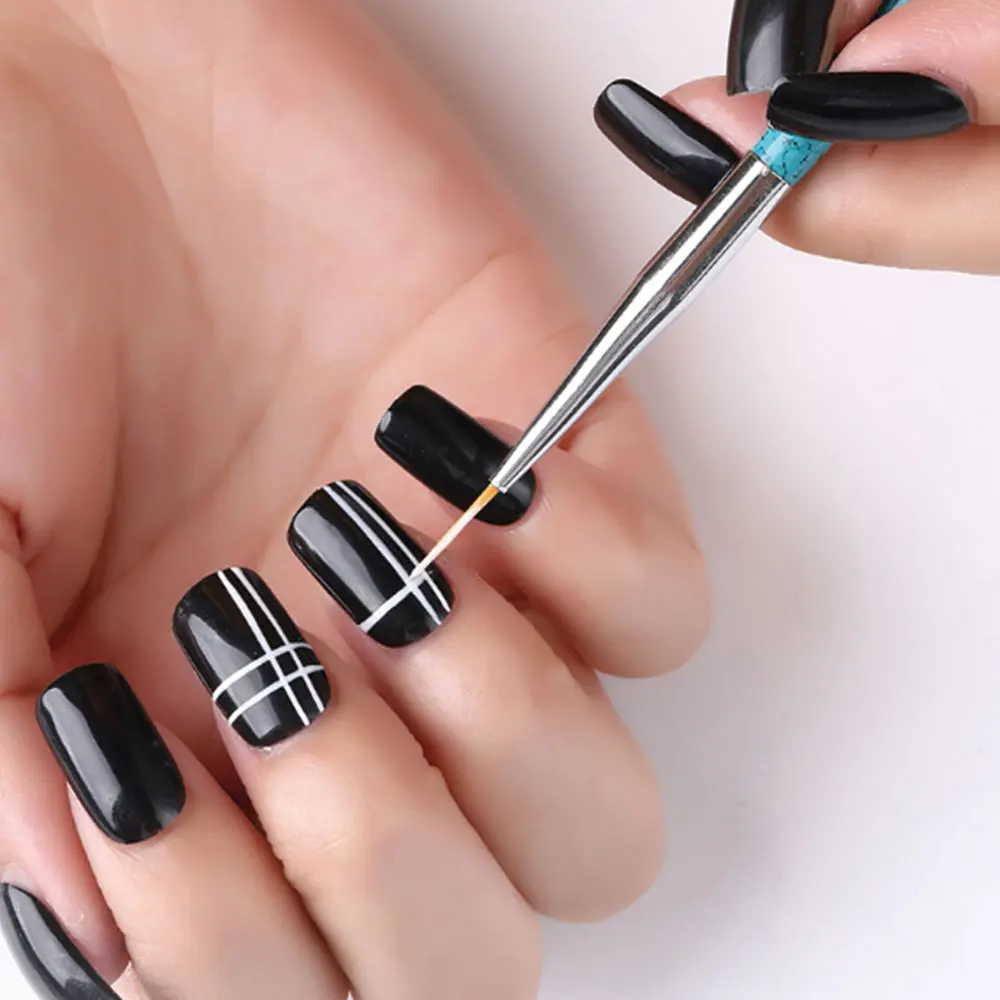 

3 Pcs/ Set Of Nail Pull Flower Pen Plate Plating Bar Painted Brushed Plastic Color Pen Nail Tool Nail Set To Draw A Unique Shape