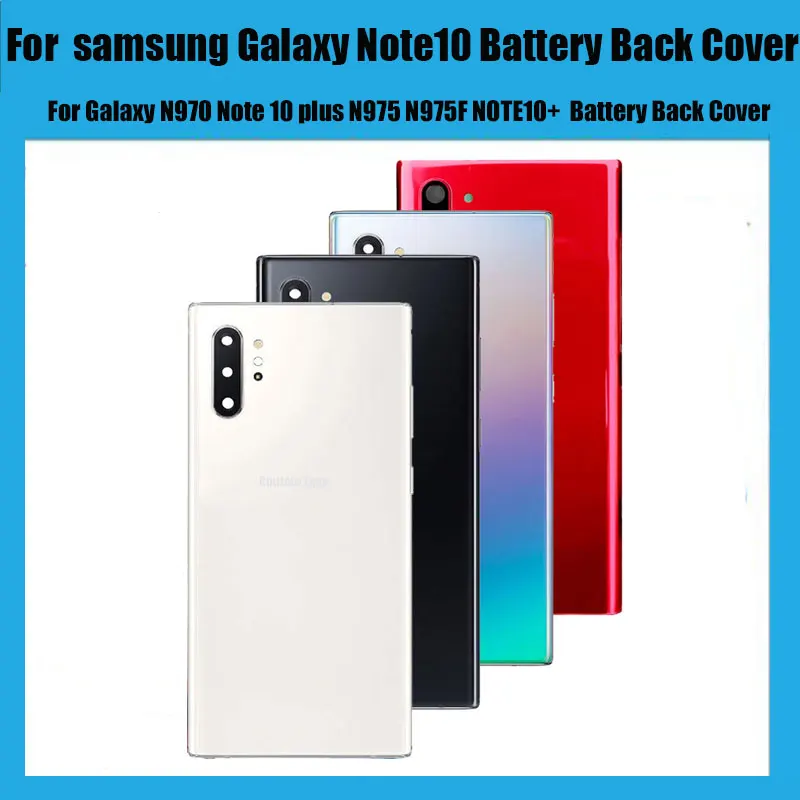 Для Samsung Galaxy Note 10 N970 plus N975 N975F NOTE10 + задняя крышка батареи корпус двери Ушная камера