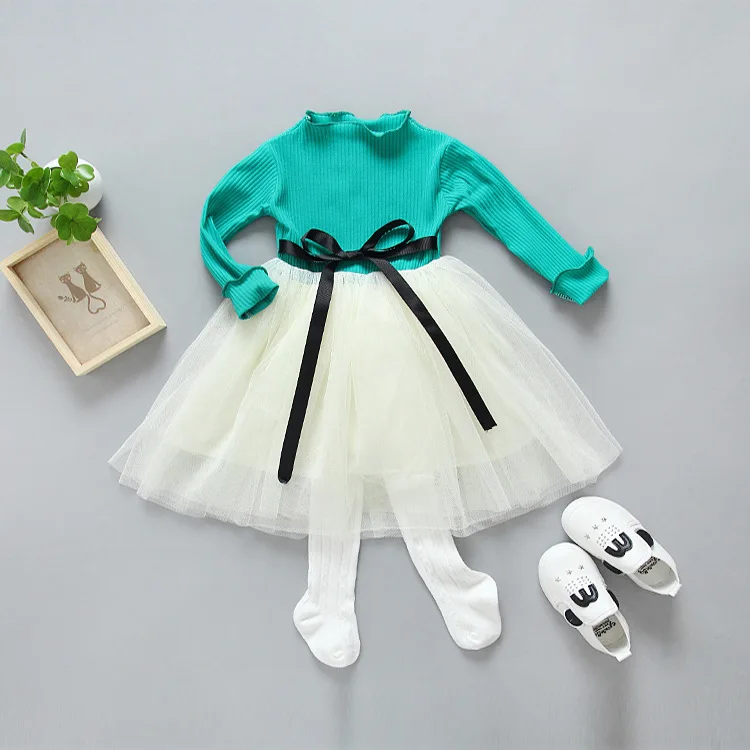 

2019 Children Shirt Set Hot Selling Girls Dress Spring And Autumn New Style Korean-style Princess Dress Cotton