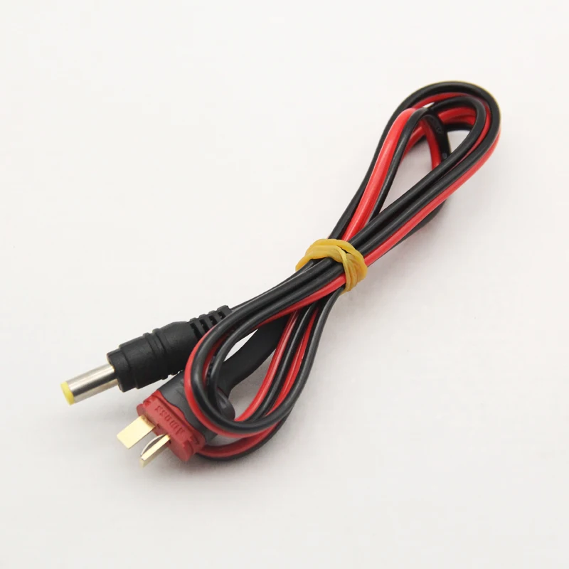 T plug to DC5.5 1 метр Длина Amass XT60 XT30 T штекер DC5.5* 2,1 мм штекер DC5.5 2,1 кабель подходит для Skyzone Fatshark Fpv очки - Цвет: T plug to DC5.5