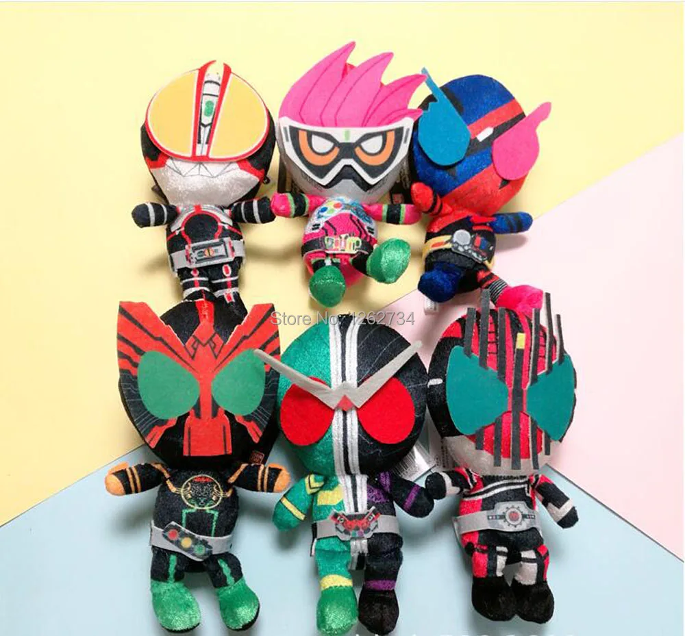 6 стилей в масках Rider/Kamen Rider 15 см плюшевые куклы мягкие лучшие подарки для ребенка TYQQ