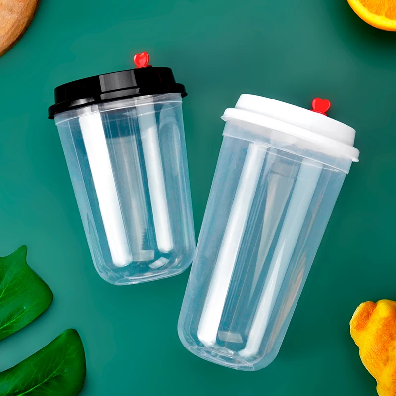 Buy Wholesale China Blank U Shape Cup 360ml 500ml 700ml Clear Pet Pp Plastic  Cup & Plastic Cups With Lids at USD 0.03