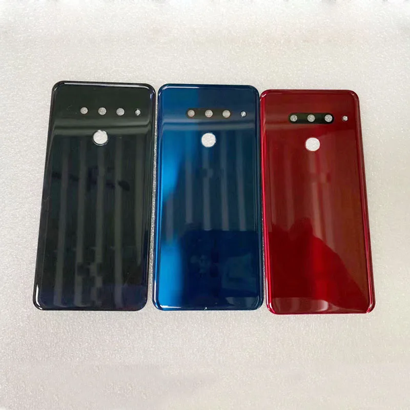 100% оригинальная задняя Стекло для LG G8 ThinQ LMG820 G820 Батарея крышка дверца