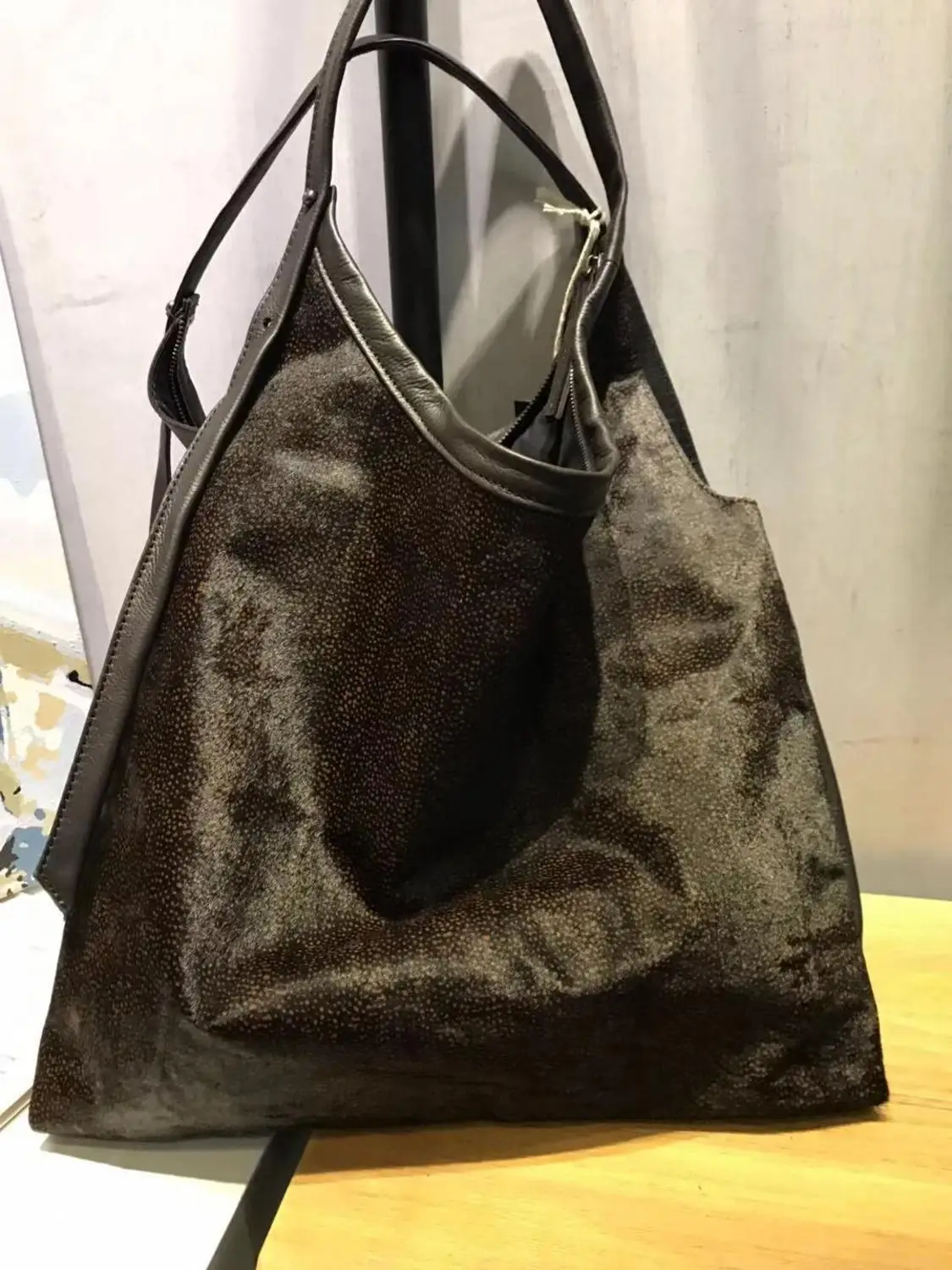 Vendange индивидуальность простая сумка на плечо из натуральной кожи ручной работы женская сумка 2580 - Цвет: brown