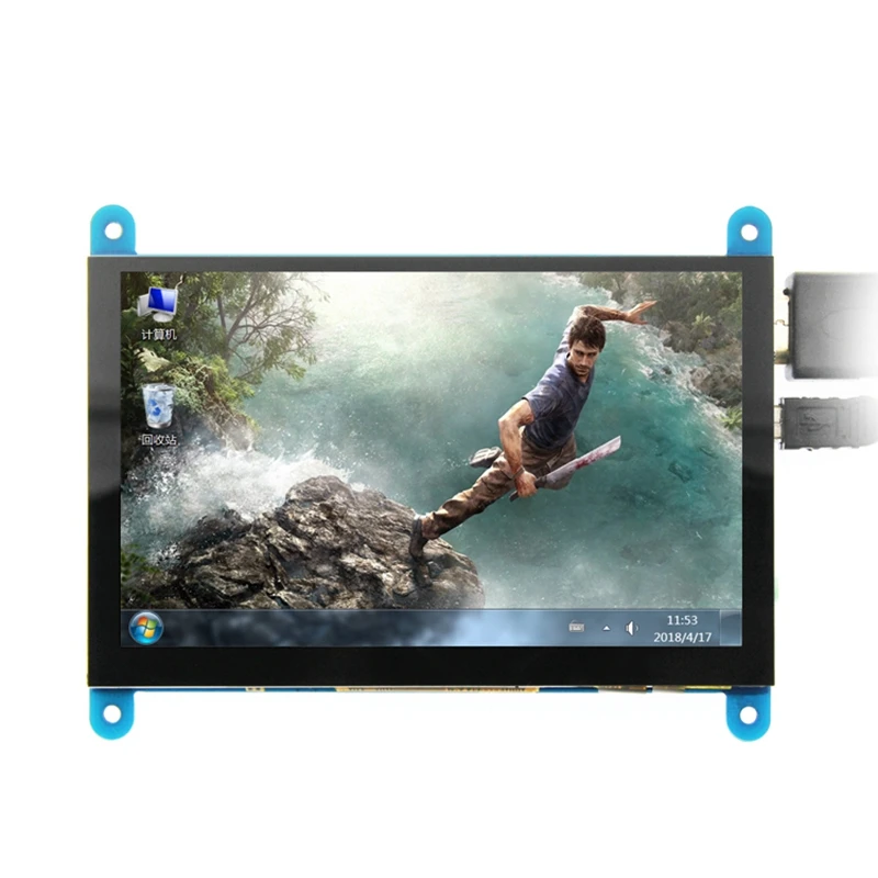 ABHU-5 дюймов ЖК HDMI пресс-экран дисплей TFT ЖК-панель модуль 800x480 для Raspberry Pi 3B+/4B