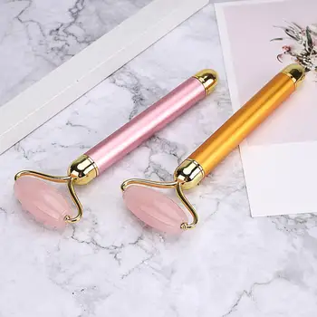 

Electric Faux Jade Roller Face Neck Lifting Slim Massager Facial Massage Roller Stone Skin Massage Beauty Care skin care tool Re