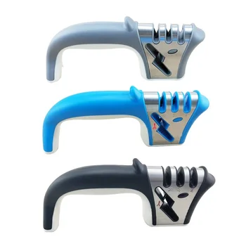 

Knife Sharpener 3 Stages ( Tungsten Diamond & Ceramic ) Steel Whetstone Kitchen Knives Sharpening Grindstone Grinder Stone Tools