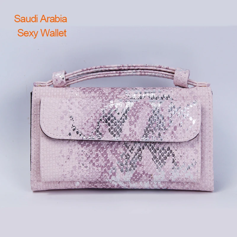 

Lady Shiny Leather Snake Shoulder Bag Clutch Bag Women Chain Snake Purse Saudi Arabia Sexy Wallet Mobile Phone Bag