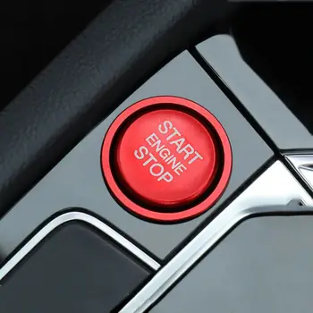 

Engine Button cover Start Stop Push Ring Trim For Golf 7 MK7 Red 2pcs Car